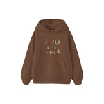 Little and Loved Çocuk Hoodie — Kahverengi — ön görünüm