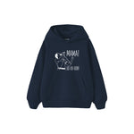 Mama Oooh Çocuk Hoodie — Lacivert — ön görünüm