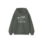 Mama Oooh Çocuk Hoodie — Antrasit — ön görünüm