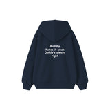 Daddy Is Right Çocuk Hoodie — Lacivert — arka görünüm