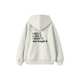 Dad Bought It Çocuk Hoodie — Beyaz — arka görünüm
