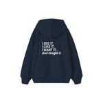 Dad Bought It Çocuk Hoodie — Lacivert — arka görünüm