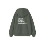 Dad Bought It Çocuk Hoodie — Antrasit — arka görünüm