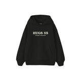 Hugs Five Dollars Çocuk Hoodie — Siyah — ön görünüm