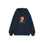 Little Scooter Lion Çocuk Hoodie — Lacivert — ön görünüm