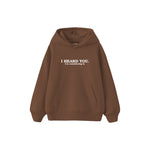 Selective Hearing Çocuk Hoodie — Kahverengi — ön görünüm