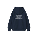 Snack Consultant Çocuk Hoodie — Lacivert — arka görünüm