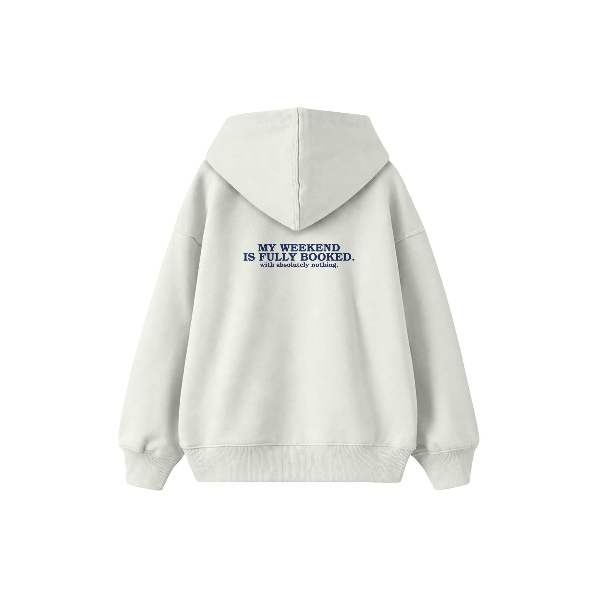 Weekend Management Çocuk Hoodie — Beyaz — arka görünüm