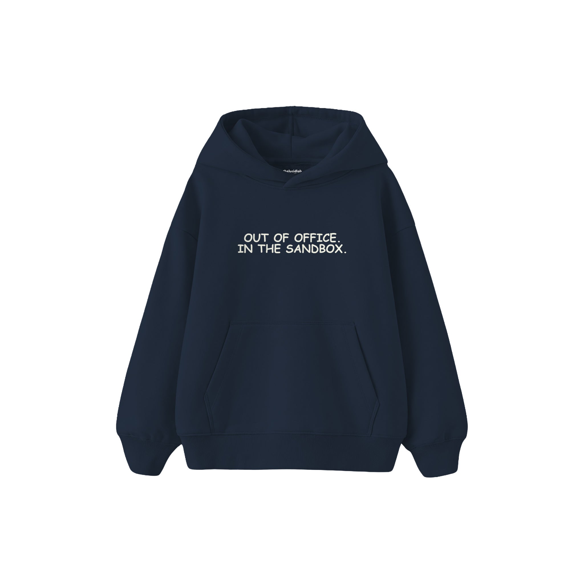 Out of Office Çocuk Hoodie — Lacivert — ön görünüm