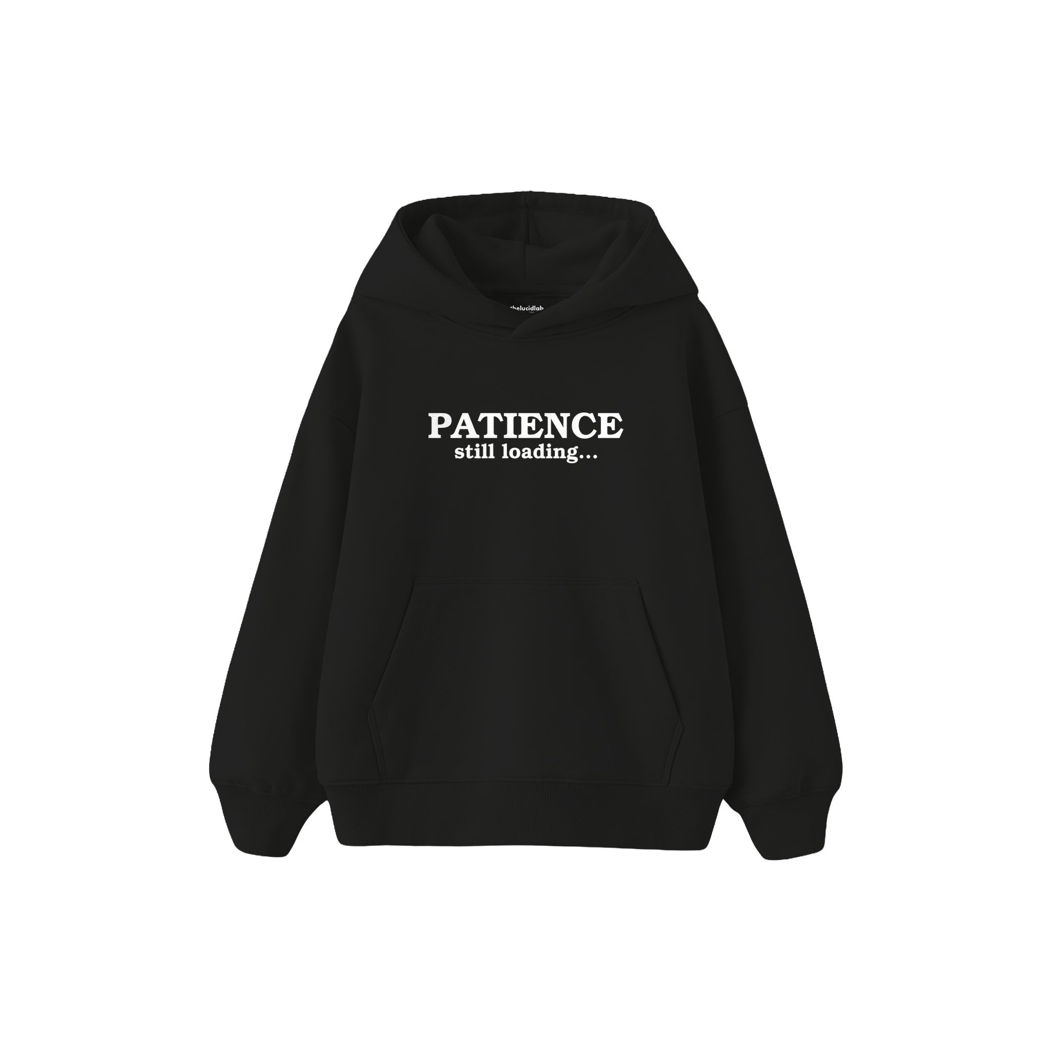 Loading Patience Çocuk Hoodie — Siyah — ön görünüm
