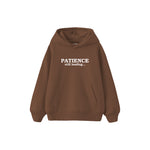 Loading Patience Çocuk Hoodie — Kahverengi — ön görünüm