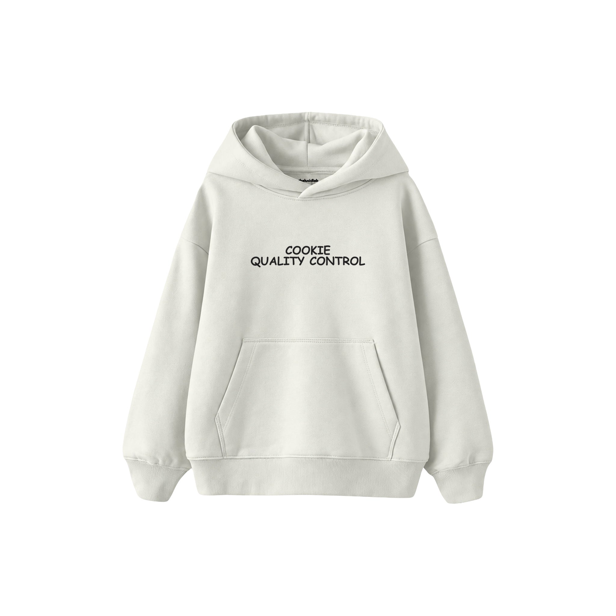 Quality Control Çocuk Hoodie — Beyaz — ön görünüm