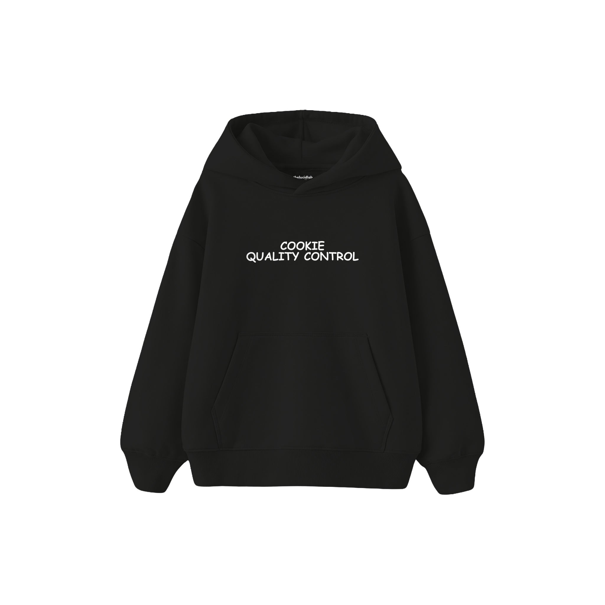 Quality Control Çocuk Hoodie — Siyah — ön görünüm
