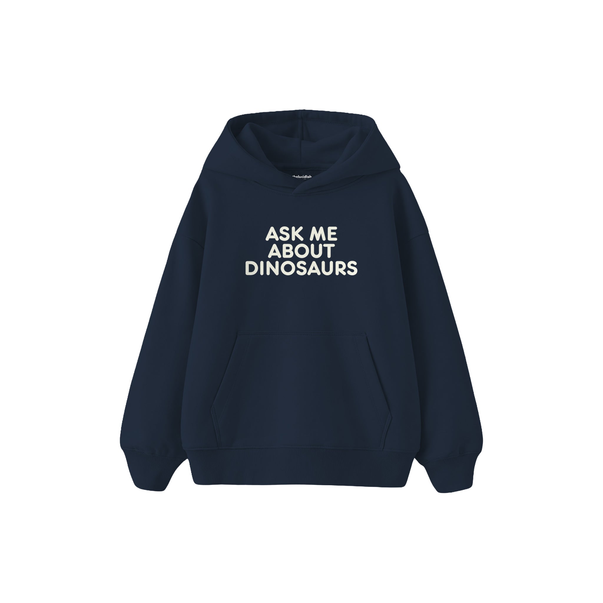 Dinosaur Expert Çocuk Hoodie — Lacivert — ön görünüm