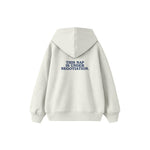 Nap Negotiations Çocuk Hoodie — Beyaz — arka görünüm