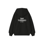 Tiny Tornado Çocuk Hoodie — Siyah — arka görünüm