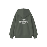 Tiny Tornado Çocuk Hoodie — Antrasit — arka görünüm