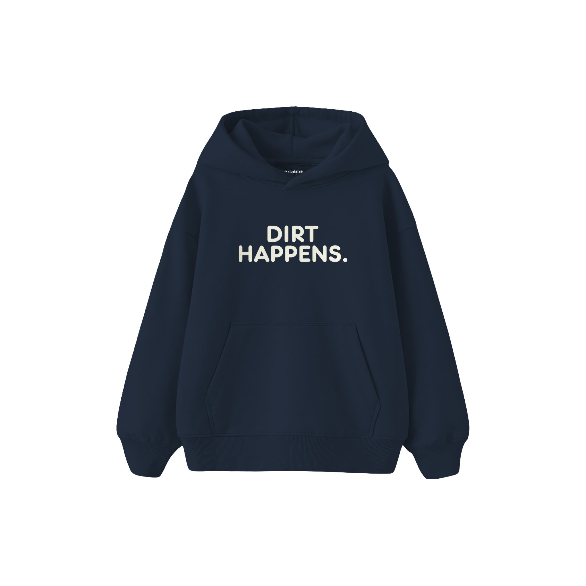 Dirt Happens Çocuk Hoodie — Lacivert — ön görünüm