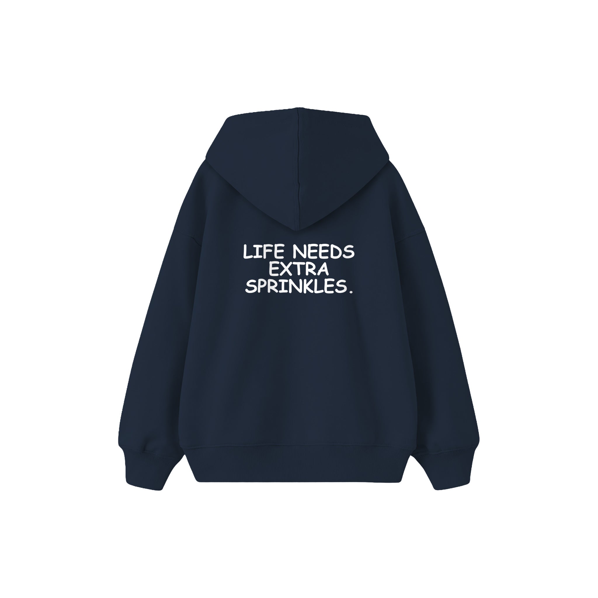 Extra Sprinkles Çocuk Hoodie — Lacivert — arka görünüm
