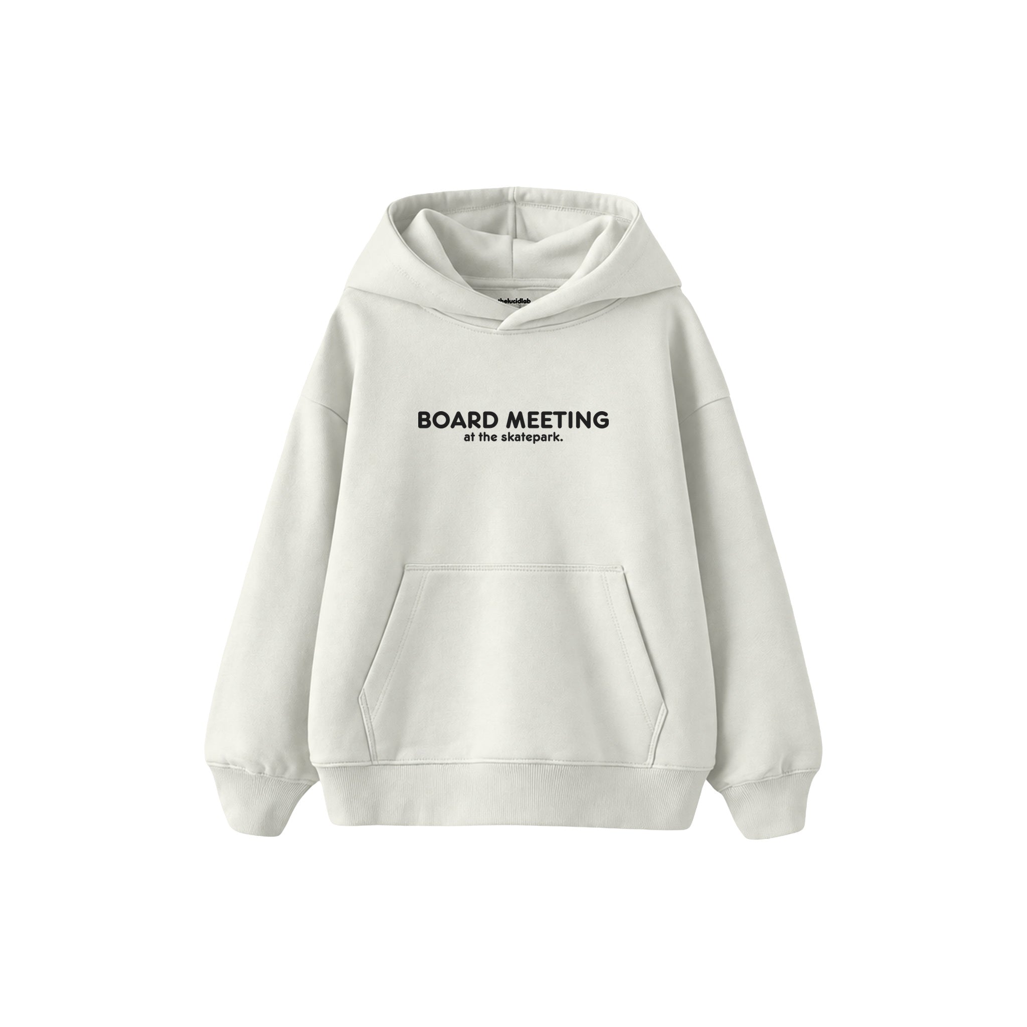 Board Meeting Çocuk Hoodie — Beyaz — ön görünüm