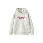 How About No Çocuk Hoodie — Beyaz — ön görünüm