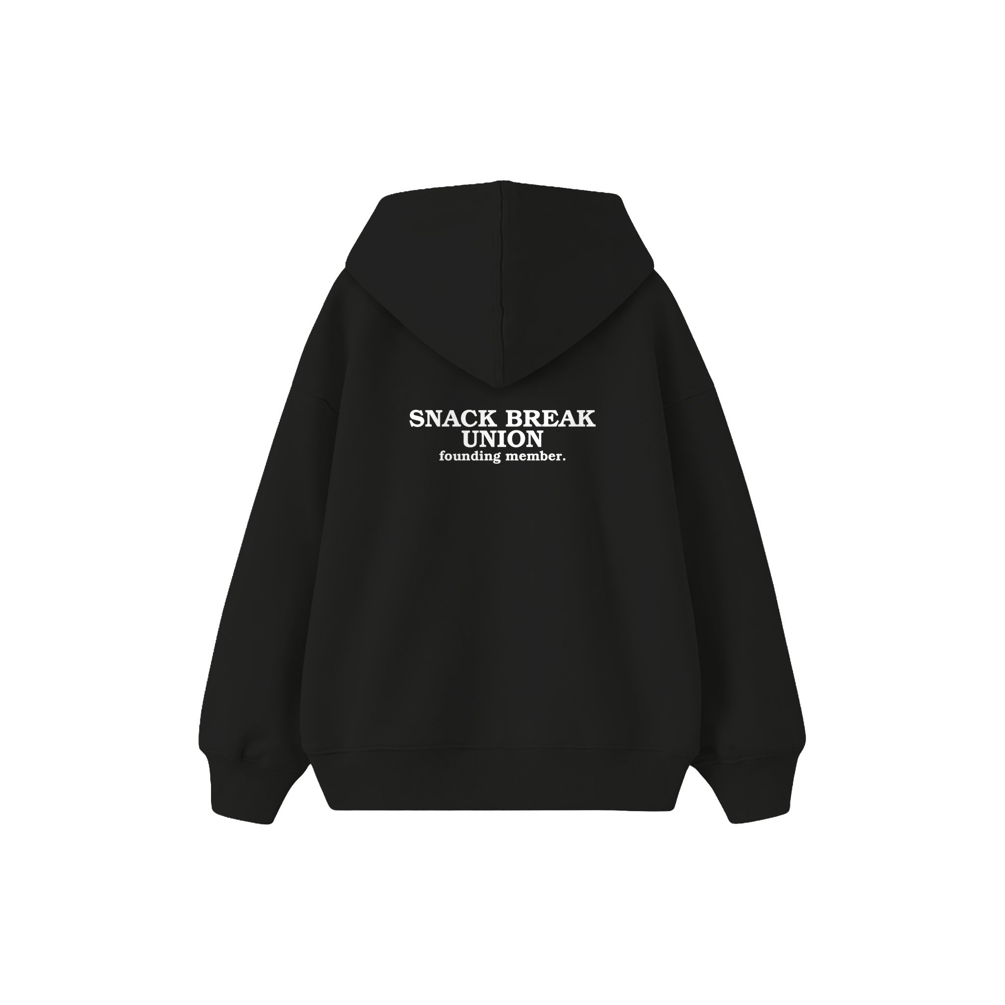 Snack Break Union Çocuk Hoodie — Siyah — arka görünüm