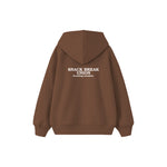 Snack Break Union Çocuk Hoodie — Kahverengi — arka görünüm