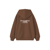 Snack Break Union Çocuk Hoodie — Kahverengi — arka görünüm