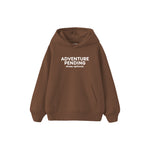 Adventure Pending Çocuk Hoodie — Kahverengi — ön görünüm