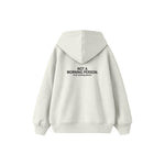 Not A Morning Person Çocuk Hoodie — Beyaz — arka görünüm