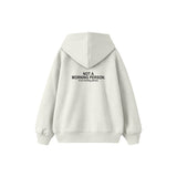 Not A Morning Person Çocuk Hoodie — Beyaz — arka görünüm