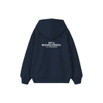 Not A Morning Person Çocuk Hoodie — Lacivert — arka görünüm