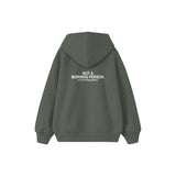 Not A Morning Person Çocuk Hoodie — Antrasit — arka görünüm