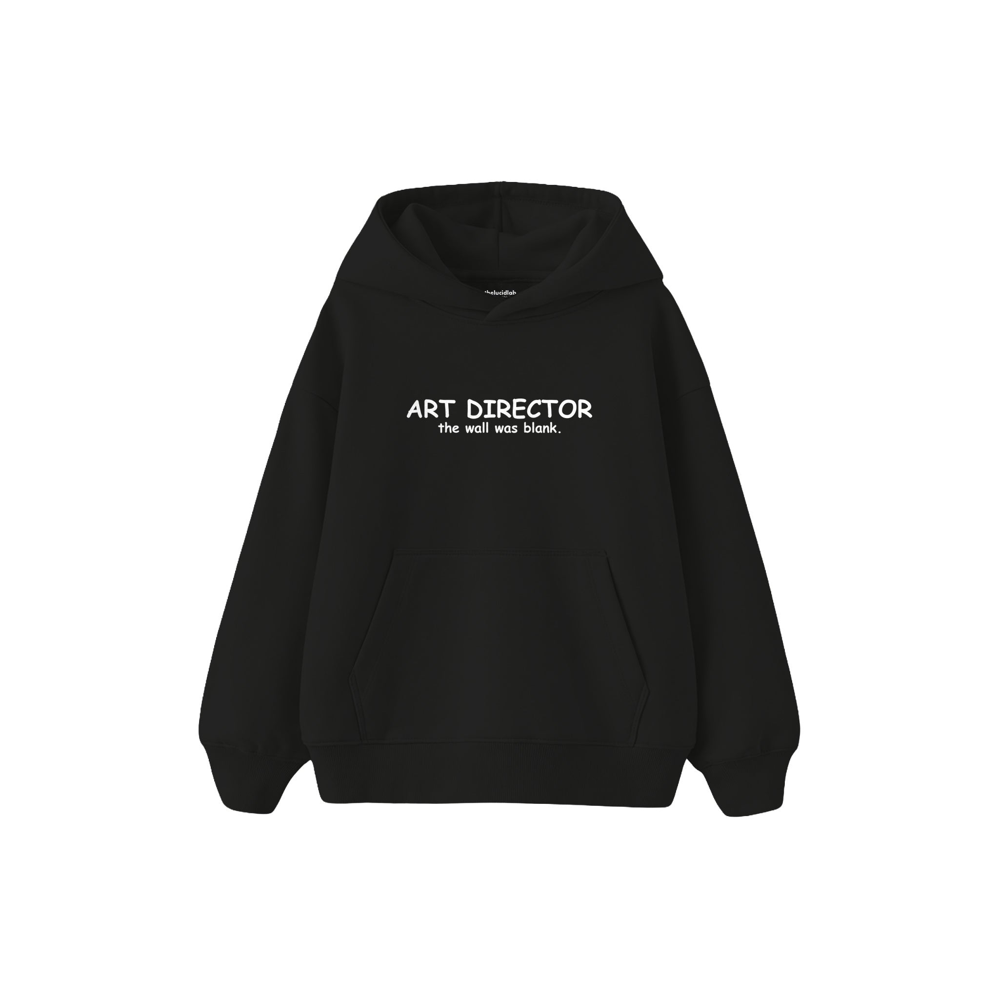 Art Director Çocuk Hoodie — Siyah — ön görünüm