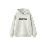 Powered By Questions Çocuk Hoodie — Beyaz — ön görünüm