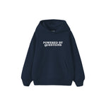 Powered By Questions Çocuk Hoodie — Lacivert — ön görünüm