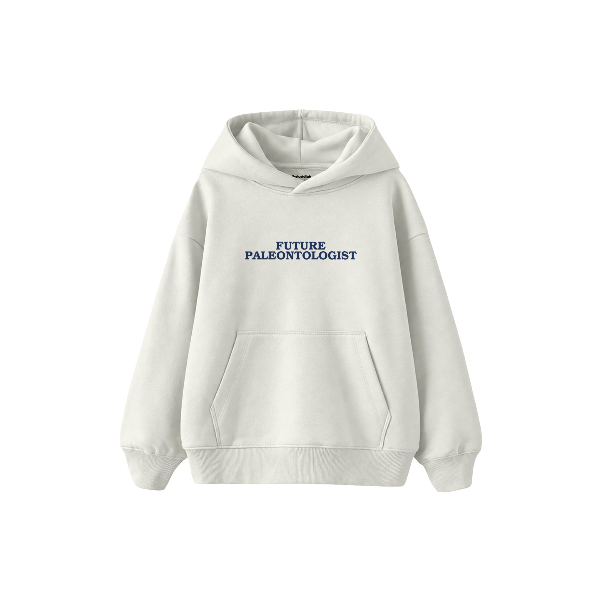 Future Paleontologist Çocuk Hoodie — Beyaz — ön görünüm
