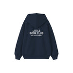 Little Book Club Çocuk Hoodie — Lacivert — arka görünüm