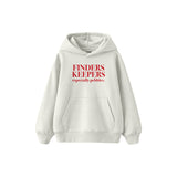 Finders Keepers Çocuk Hoodie — Beyaz — ön görünüm
