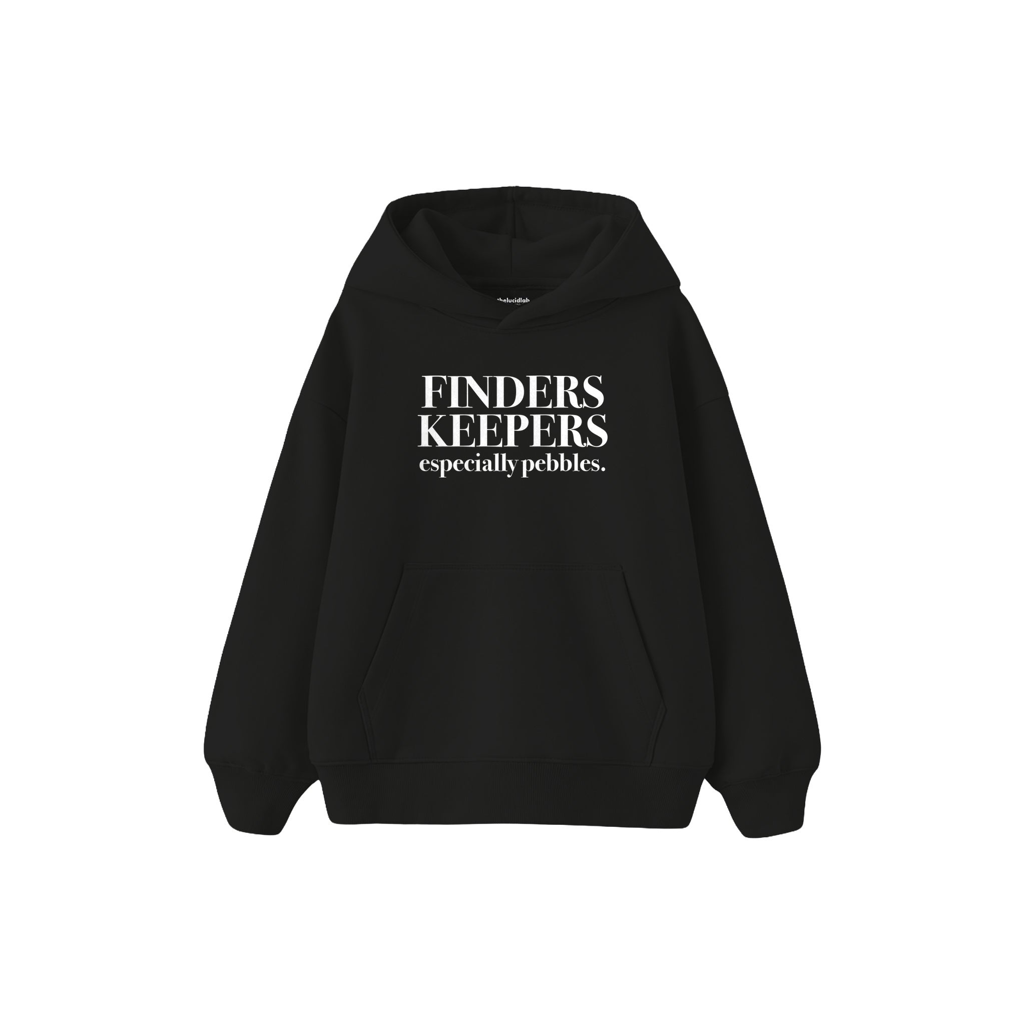 Finders Keepers Çocuk Hoodie — Siyah — ön görünüm