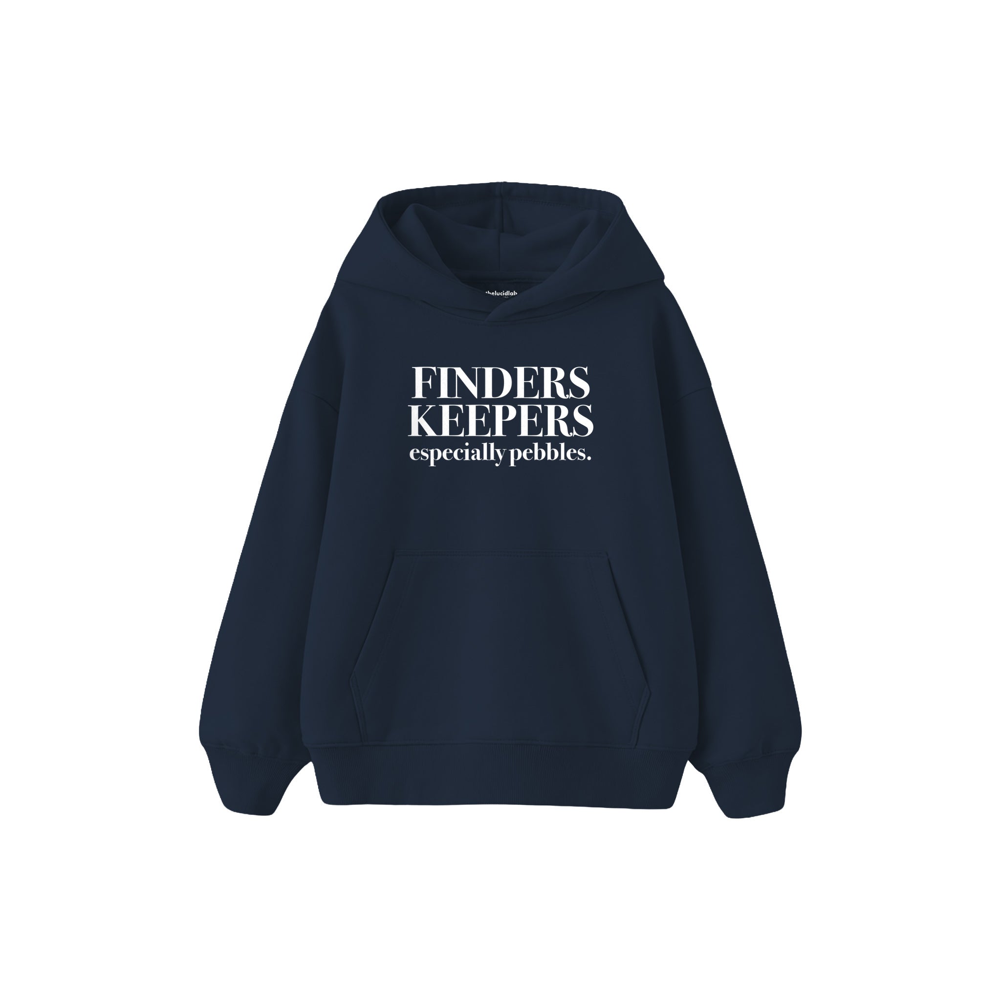 Finders Keepers Çocuk Hoodie — Lacivert — ön görünüm
