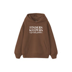 Finders Keepers Çocuk Hoodie — Kahverengi — ön görünüm