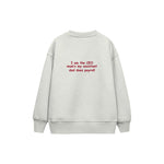 Little CEO Çocuk Sweatshirt — Beyaz — arka görünüm