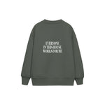 Everyone Works For Me Çocuk Sweatshirt — Antrasit — arka görünüm