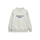 Made You Look Çocuk Sweatshirt — Beyaz — ön görünüm