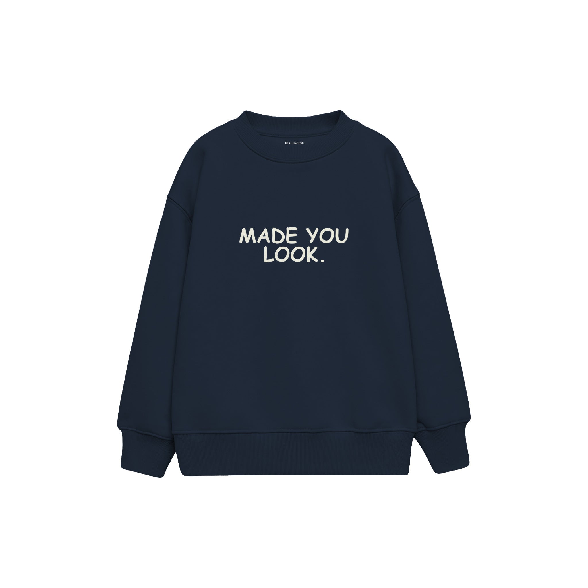 Made You Look Çocuk Sweatshirt — Lacivert — ön görünüm