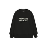 Princess Of Nope Çocuk Sweatshirt — Siyah — ön görünüm