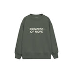 Princess Of Nope Çocuk Sweatshirt — Antrasit — ön görünüm
