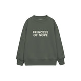 Princess Of Nope Çocuk Sweatshirt — Antrasit — ön görünüm