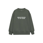 Brave Enough Çocuk Sweatshirt — Antrasit — ön görünüm